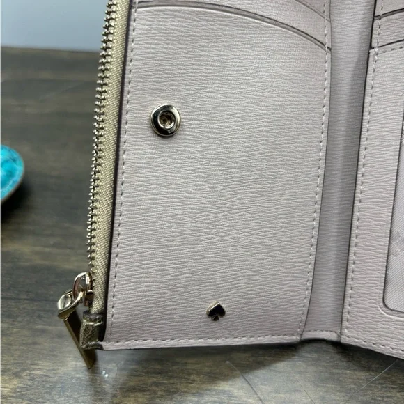 Kate Spade Gold Wallet with Metallic Finish